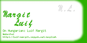 margit luif business card